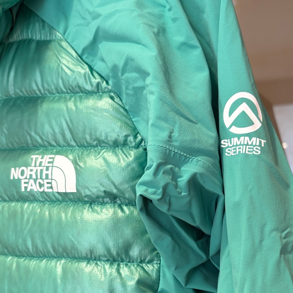 The North Face Women's Teal Puffer Jacket - Picture 3 of 5
